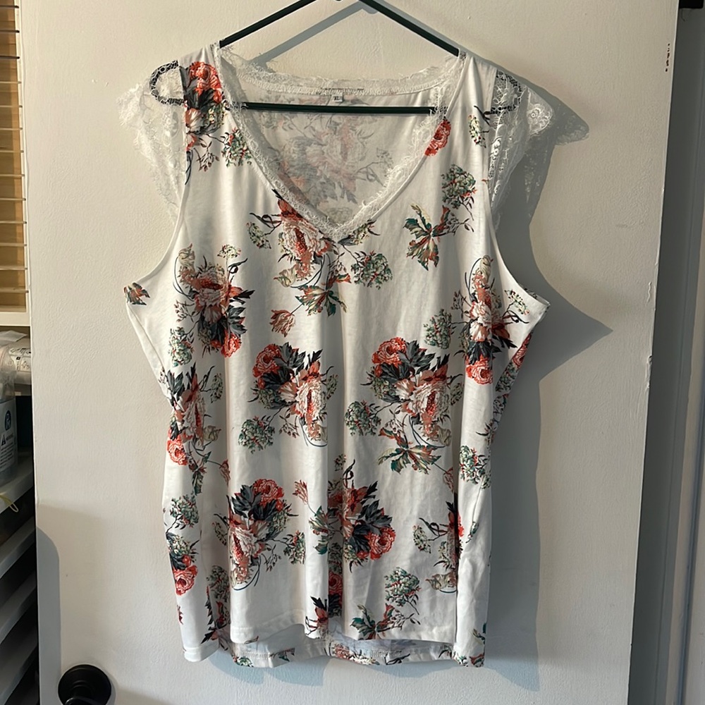 Lace sleeve blouse